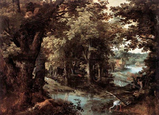 STALBEMT, Adriaan van Landscape with Fables Sweden oil painting art
